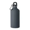 Borraccia termica in acciaio inox riciclato finitura gommata e moschettone 500ml