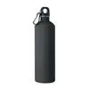 Borraccia termica in acciaio inox riciclato finitura gommata e moschettone 750ml