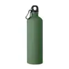 Borraccia termica in acciaio inox riciclato finitura gommata e moschettone 750ml