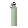 Borraccia termica in acciaio inox riciclato finitura gommata e moschettone 750ml