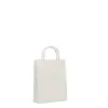 Shopper in carta disponibile in vari colori con manici color naturale formato piccolo da 90gr 18x8x21cm