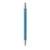 Penna a sfera a pulsante in alluminio riciclato refill blu