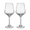 Set di 2 bicchieri da vino da 400 ml in scatola regalo bianca