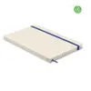 Block note A5 con copertina rigida 70% di cartone del latte riciclato e il 30% di carta riciclata 80 fogli a righe elastico e segnalibro