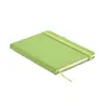 Block notes A5 con copertina rigida in PU riciclato 96 fogli pagine a righe in carta riciclata