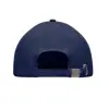 Cappellino con visera in cotone da 260gr a 5 pannelli e fibbia in acciaio argentato 