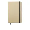 Block notes A6 in cartone riciclato a pagine neutre con elastico colorato