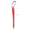 Lanyard con moschettone fibbia removibile e sgancio di sicurezza