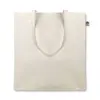 Shopper in cotone organico con manici lunghi in colore naturale da 105gr 38x42cm