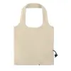 Shopper in cotone richiudibile in colore naturale con chiusura a coulisse da 105gr 38x40cm