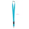Lanyard con gancio in metallo fibbia staccabile e chiusura di sicurezza