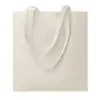 Shopper in cotone con manici lunghi in colore naturale da 180gr 38X42CM