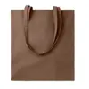 Shopper in cotone con manici lunghi in colori assortiti 180gr 38x42cm