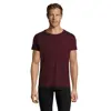 T-shirt da uomo colori assortiti a girocollo taglio aderente 100% cotone 150gr