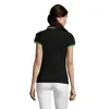 Maglietta polo da donna colori assortiti a maniche corte taglio aderente 100% cotone pettinato 200g