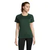 T-shirt da donna sportiva colori assortiti a girocollo con maniche taglio raglan in poliestere traspirante 140gr