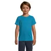 T-shirt da bambino unisex sportiva colori assortiti a girocollo in poliestere traspirante 140gr