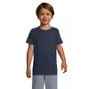 T-shirt da bambino unisex sportiva colori assortiti a girocollo in poliestere traspirante 140gr