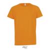 T-shirt da bambino unisex sportiva colori assortiti a girocollo in poliestere traspirante 140gr