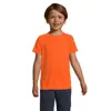 T-shirt da bambino unisex sportiva colori assortiti a girocollo in poliestere traspirante 140gr