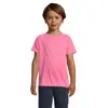 T-shirt da bambino unisex sportiva colori assortiti a girocollo in poliestere traspirante 140gr