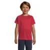 T-shirt da bambino unisex sportiva colori assortiti a girocollo in poliestere traspirante 140gr