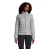 Piumino leggero da donna colori assortiti con fodera e zip a contrasto taglio aderente in nylon e poliestere 180gr