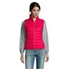 Smanicato da donna colori assortiti con fodera e zip a contrasto taglio aderente in nylon e poliestere 180g