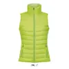 Smanicato da donna colori assortiti con fodera e zip a contrasto taglio aderente in nylon e poliestere 180g