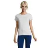 T-shirt da donna colori assortiti a girocollo taglio sfiancato 100% cotone 150gr