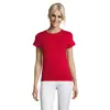 T-shirt da donna colori assortiti a girocollo taglio sfiancato 100% cotone 150gr