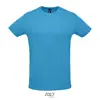 T-shirt unisex sportiva colori assortiti a girocollo taglio regolare in poliestere traspirante 130gr
