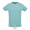 T-shirt unisex sportiva colori assortiti a girocollo taglio regolare in poliestere traspirante 130gr