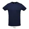 T-shirt unisex sportiva colori assortiti a girocollo taglio regolare in poliestere traspirante 130gr
