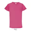 T-shirt unisex sportiva colori assortiti a girocollo taglio regolare in poliestere traspirante 130gr