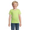 T-shirt da bambino unisex colori assortiti a girocollo taglio aderente 100% cotone biologico 175gr