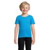 T-shirt da bambino unisex colori assortiti a girocollo taglio aderente 100% cotone biologico 175gr