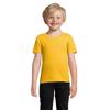 T-shirt da bambino unisex colori assortiti a girocollo taglio aderente 100% cotone biologico 175gr