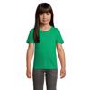 T-shirt da bambino unisex colori assortiti a girocollo taglio aderente 100% cotone biologico 175gr