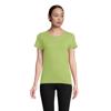 T-shirt da donna colori assortiti a girocollo taglio aderente 100% cotone biologico 175gr
