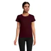 T-shirt da donna colori assortiti a girocollo taglio aderente 100% cotone biologico 175gr