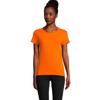 T-shirt da donna colori assortiti a girocollo taglio aderente 100% cotone biologico 175gr