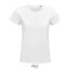 T-shirt da donna colori assortiti a girocollo taglio aderente 100% cotone biologico 175gr