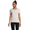 T-shirt da donna colori assortiti a girocollo taglio aderente 100% cotone biologico 175gr
