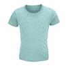 T-shirt da bambino unisex colori assortiti a girocollo taglio aderente 100% cotone biologico 150gr