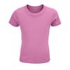 T-shirt da bambino unisex colori assortiti a girocollo taglio aderente 100% cotone biologico 150gr