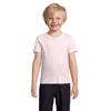 T-shirt da bambino unisex colori assortiti a girocollo taglio aderente 100% cotone biologico 150gr