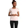 T-shirt da donna colori assortiti a girocollo taglio aderente 100% cotone biologico 150gr