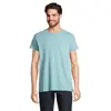 T-shirt da uomo colori assortiti a girocollo taglio aderente 100% cotone biologico 150gr