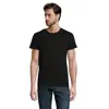 T-shirt da uomo colori assortiti a girocollo taglio aderente 100% cotone biologico 150gr